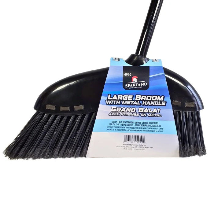 Spartano - Large Broom with 48" Metal Handle - 4910 - Eagle Global Solution