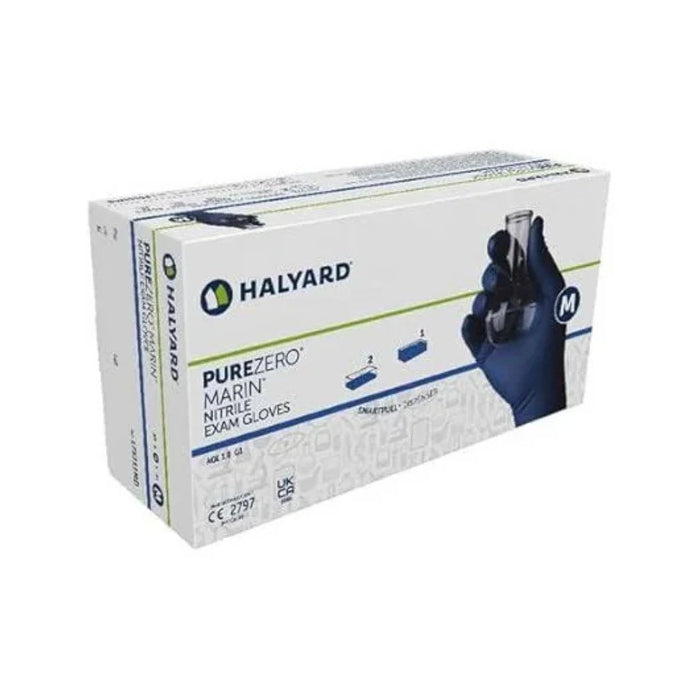 Halyard Dark Blue Nitrile Exam Gloves – Premium 6 Mil Durable, Powder-Free, and Latex-Free - Eagle Global Solution