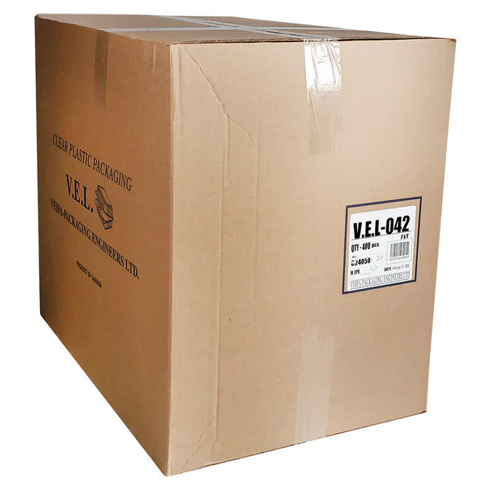 Vespa - 6 Large Tarts Container - 9.85" x 7.3" x 1.675" - OPS - VEL-042 - Eagle Global Solution