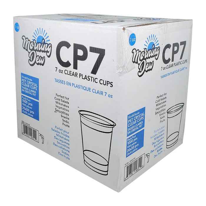 Morning Dew - 7oz Clear PET Cup - 78mm - CP7
