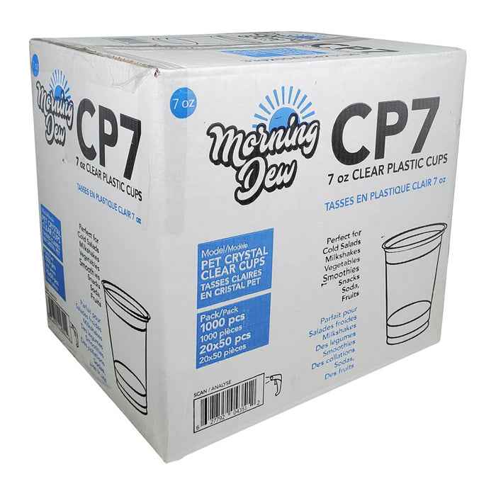 Morning Dew - 7oz Clear PET Cup - 78mm - CP7