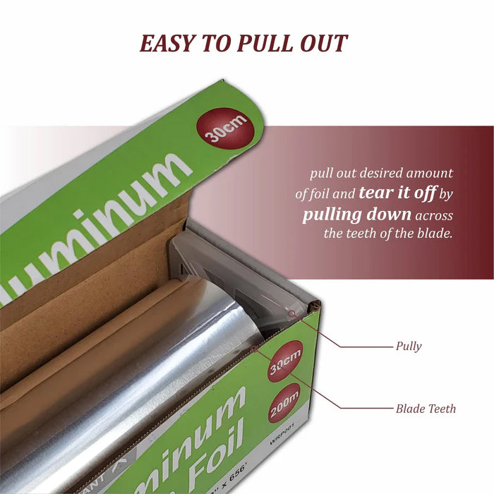 Rhino Foil - 12" Aluminium Foil Roll - 200M - Eagle Global Solution