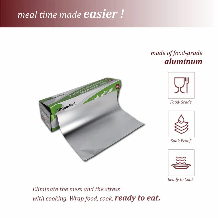 Rhino Foil - 12" Aluminium Foil Roll - 200M - Eagle Global Solution