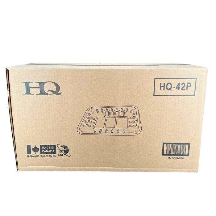 HQ42P - Clear Plastic Meat Tray - #42P - Eagle Global Solution