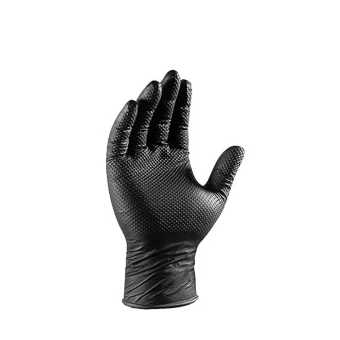 Duracore 8 Mil Black Nitrile Gloves – Heavy-Duty, Textured Diamond Grip, Industrial-Grade - Eagle Global Solution
