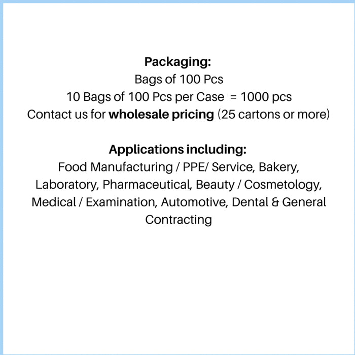 White Bouffant Caps - Flat, Breathable Non-Woven Polypropylene, Latex-Free (21"/24"/28") - Eagle Global Solution