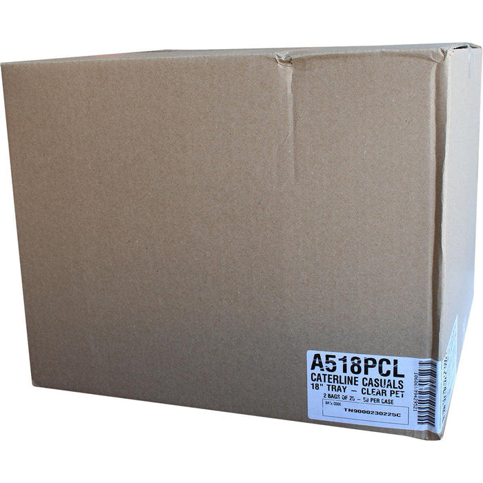 CLR - WNA - 18" Plastic Catering Tray - Clear - Eagle Global Solution