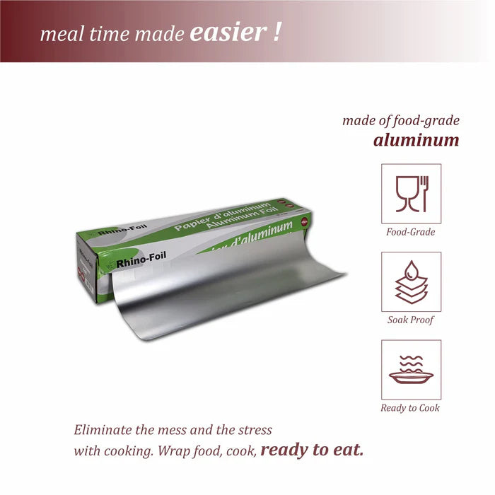 Rhino Foil - 18" Aluminium Foil Roll - 100M - Eagle Global Solution