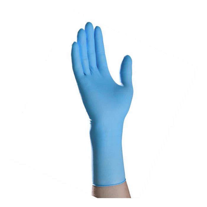 Duracore Blue Long Cuff Nitrile Gloves – 8 Mil, Extended Cuff, Heavy-Duty - Eagle Global Solution