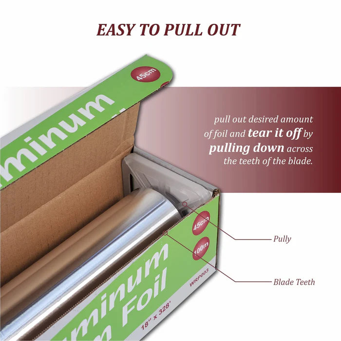 Rhino Foil - 18" Aluminium Foil Roll - 100M - Eagle Global Solution