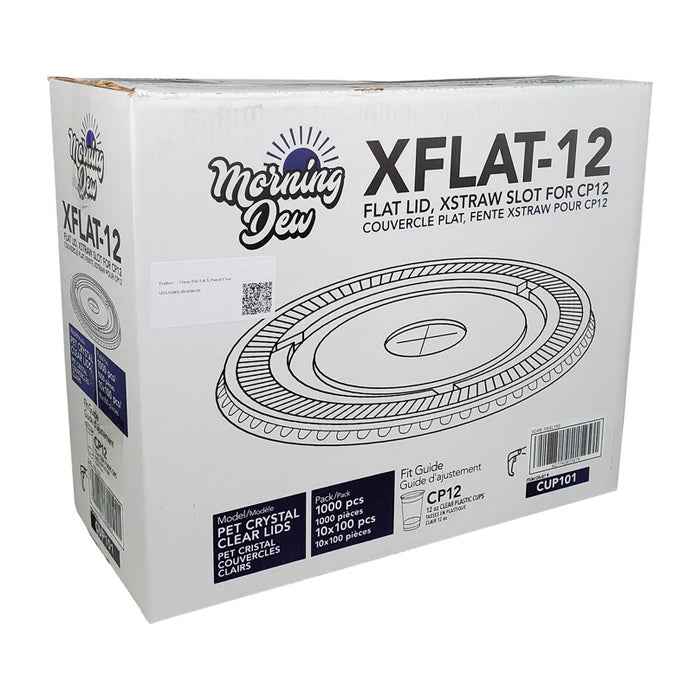 Morning Dew - X Slot Flat Lids - For 12oz Cup Only