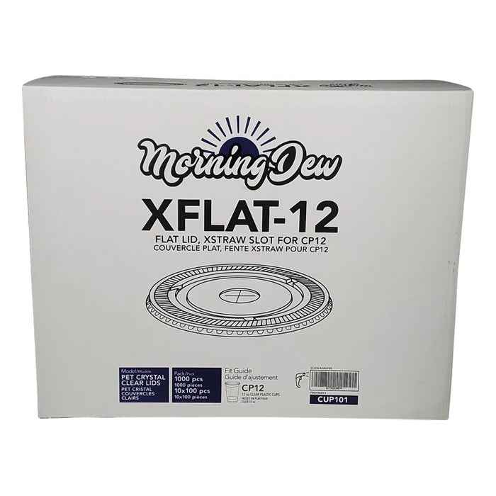 Morning Dew - X Slot Flat Lids - For 12oz Cup Only