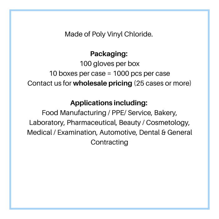 Duracore Medical Vinyl Gloves – 4 Mil, Latex-Free, Powder-Free - Eagle Global Solution