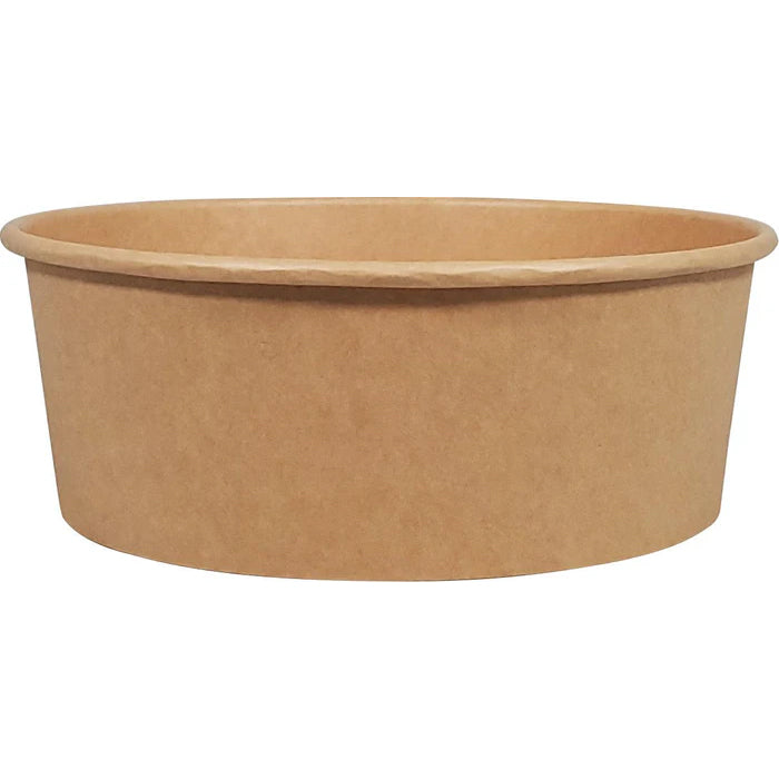 Eco-Craze - Kraft PE-Lined Paper Container - Round - 1500ml - SB-1500K - Eagle Global Solution