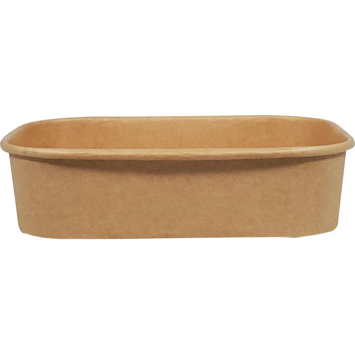 Eco-Craze - Kraft PE-Lined Paper Container - Rectangular - 500ml - SR-500K - Eagle Global Solution