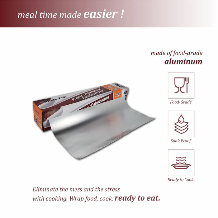 Rhino Foil - 18" Aluminium Foil Roll - Heavy Duty - 100M - Eagle Global Solution