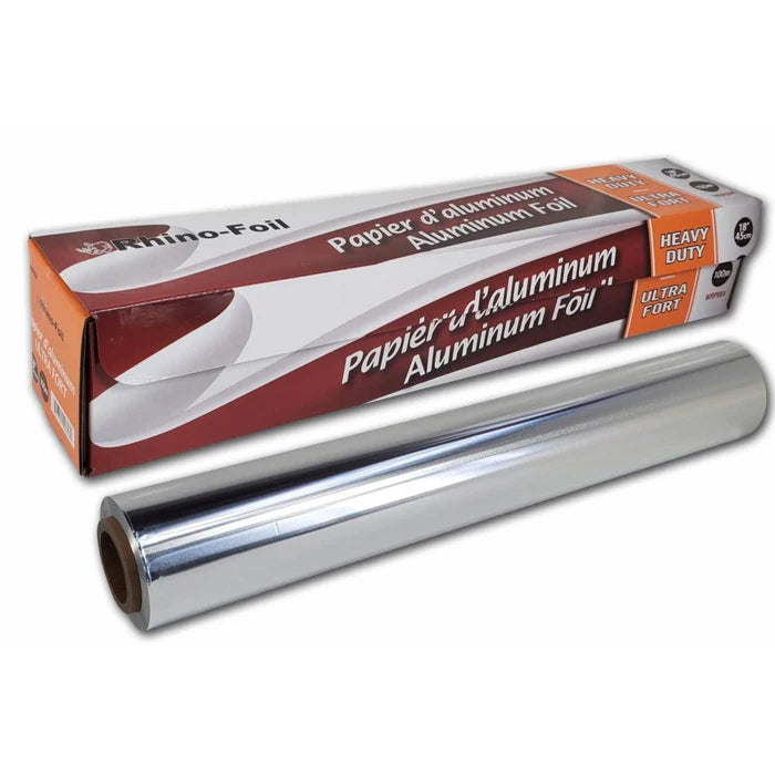 Rhino Foil - 18" Aluminium Foil Roll - Heavy Duty - 100M - Eagle Global Solution