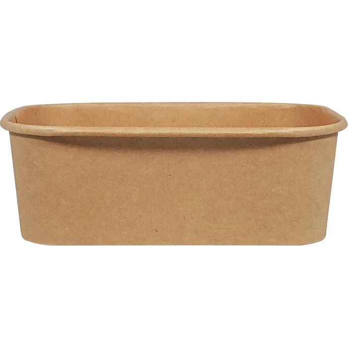Eco-Craze - Kraft PE-Lined Paper Container - Rectangular - 750ml - SR-750K - Eagle Global Solution