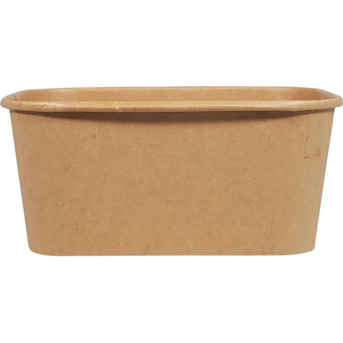 Eco-Craze - Kraft PE-Lined Paper Container - Rectangular - 1000ml - SR-1000K - Eagle Global Solution