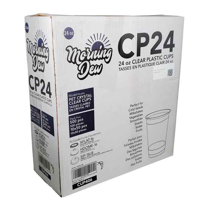 Morning Dew - 24 oz Clear Pet Cup - 98mm - CP24