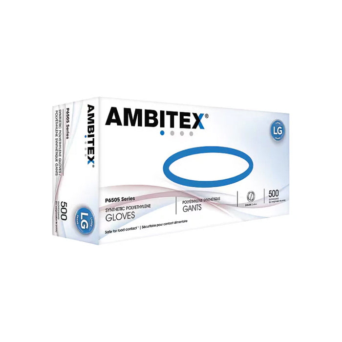 Ambitex Polyethylene Disposable Gloves – Food Safe, Deli Gloves, Powder-Free, 500/Box - Eagle Global Solution