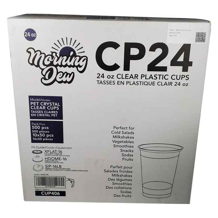 Morning Dew - 24 oz Clear Pet Cup - 98mm - CP24