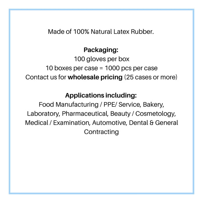 Lepremium Latex Examination Gloves - 5 Mil, Powder Free, White - Eagle Global Solution