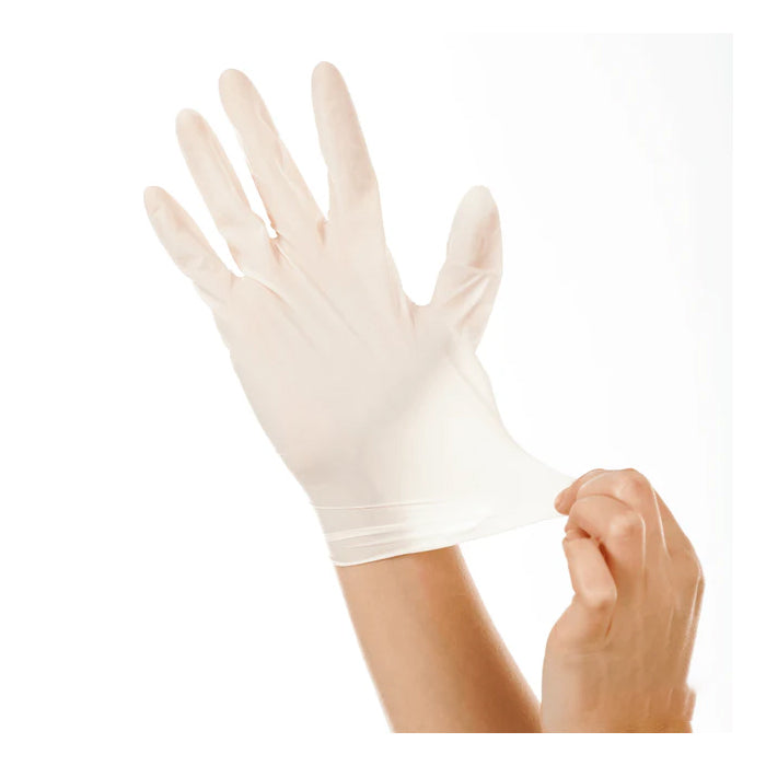 Lepremium Latex Examination Gloves - 5 Mil, Powder Free, White - Eagle Global Solution