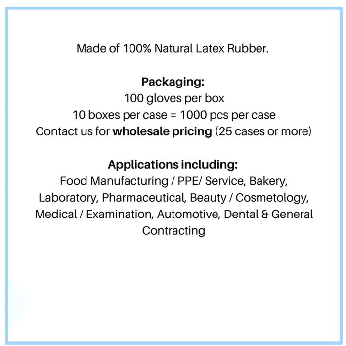 Duracore Latex Examination Medical Gloves – 4 Mil, White, Powder-Free - Eagle Global Solution