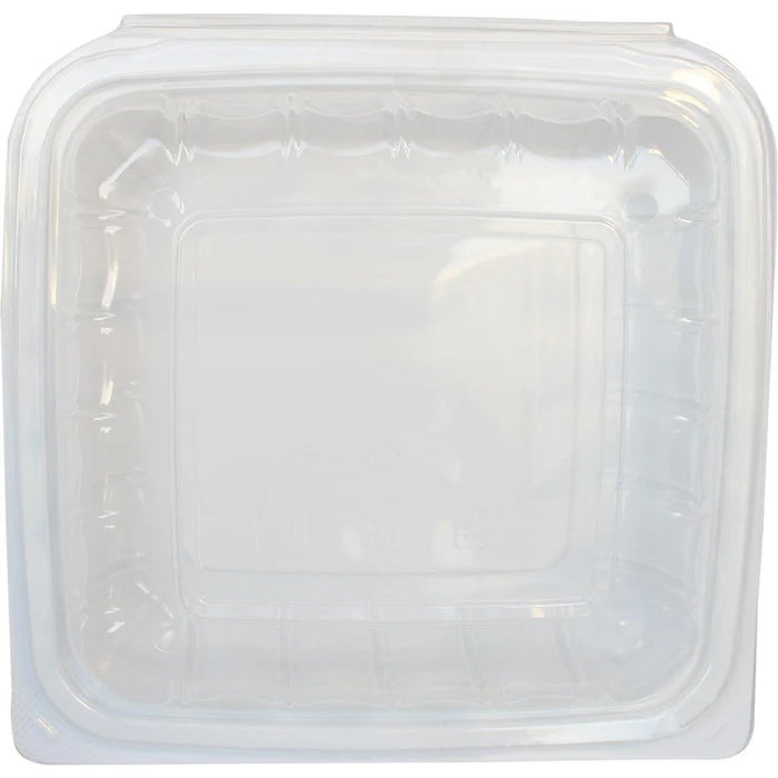 Value+ - YR881W-V - PP Hinged Cont. - 8.6x8.3x3" - White w/Clear Lid - Eagle Global Solution