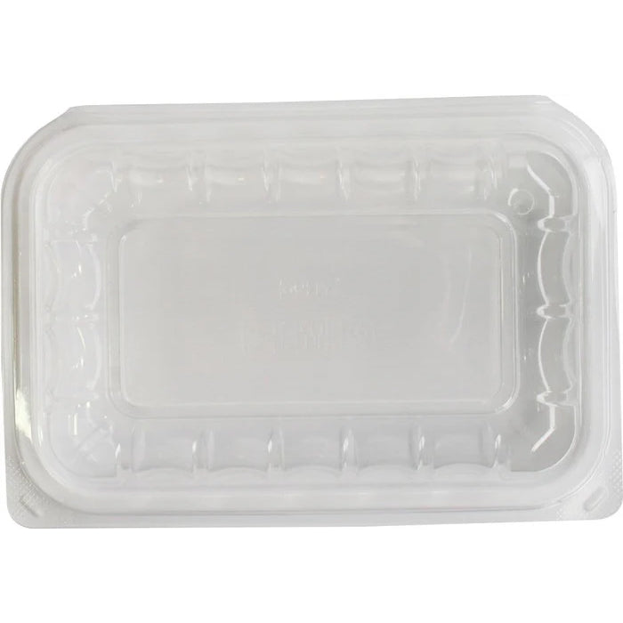 Value+ - YR961W-V - PP Hinged Cont. - 8.9x6.3x2.6" - White w/Clear Lid - Eagle Global Solution