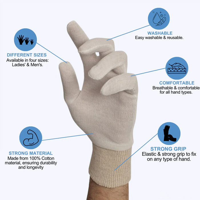 Knit-wrist Cotton Inspection Gloves - Eagle Global Solution