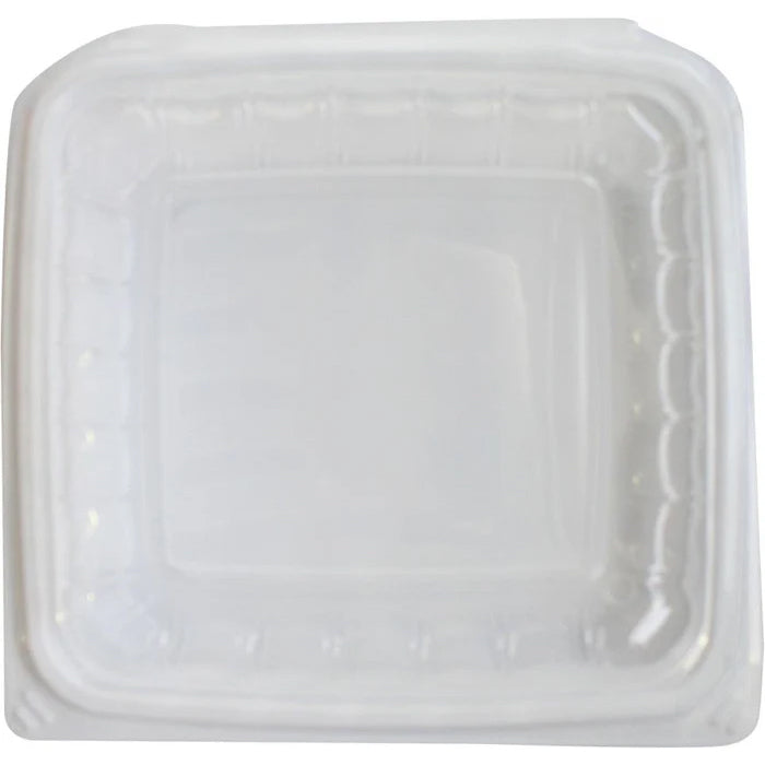 Value+ - YR991W-V - PP Hinged Cont. - 9.3x9x3" - White w/Clear Lid - Eagle Global Solution
