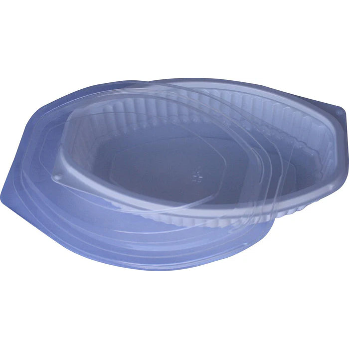 CLR - Value+ - 24WC - Oval Container - 24oz - White w/Clear Lid - Eagle Global Solution