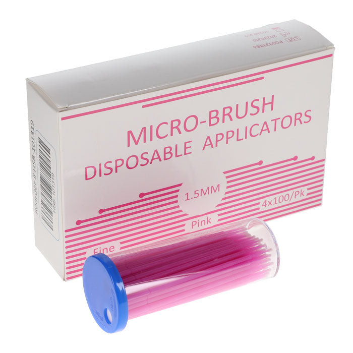 Micro-Brush Disposable Applicators, Fine, Pink, 4 x 100/Pk - Eagle Global Solution
