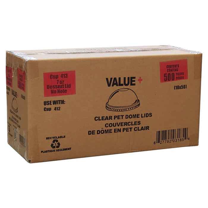 Value+ - Dome Lid No Hole For 7oz Parfait Cup (PET)