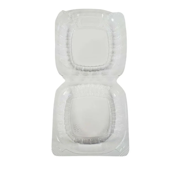 Value+ - Dual Lock - 5in Clear Hinged Containers -  CV551 - Eagle Global Solution
