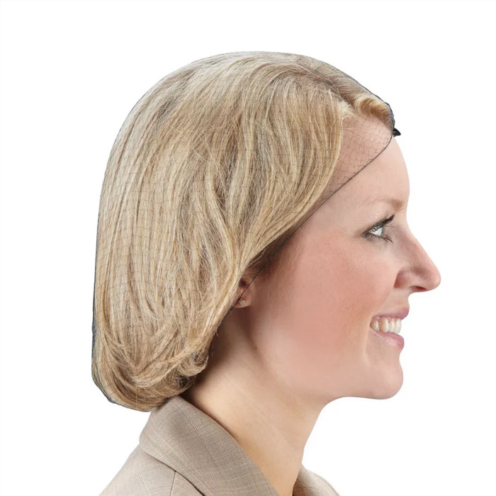 Black Invisible Nylon Hairnet - Individually Wrapped - Eagle Global Solution