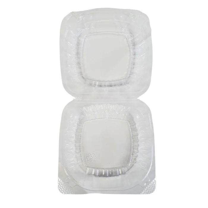 Value+ - Dual Lock - 6in Clear Hinged Containers - CV661 - Eagle Global Solution