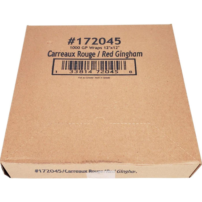 XC - Checkered Sheets - Red - 12"x12" - 172045 - Eagle Global Solution