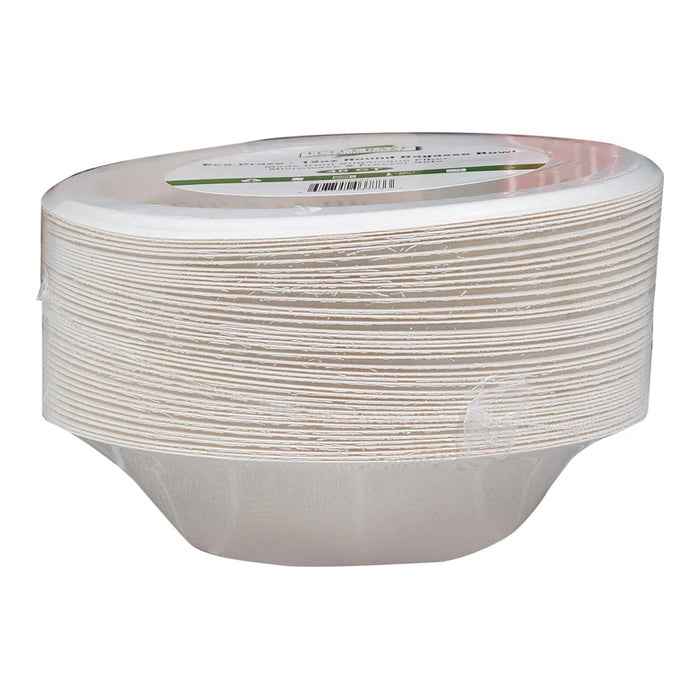 Eco-Craze - 12oz Round Bagasse Bowl - Retail Pack
