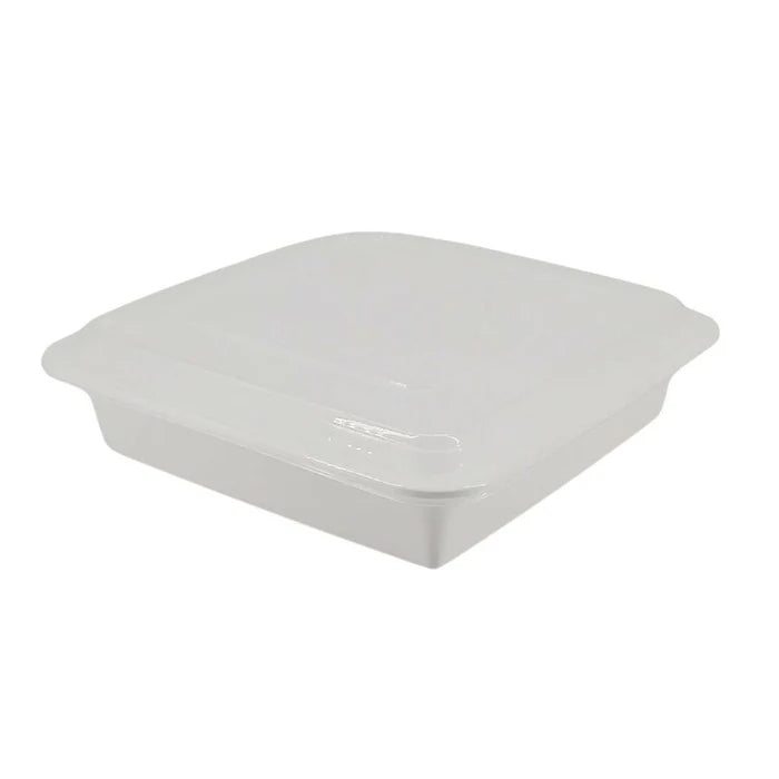 Value+ - 48oz Plastic Container Sets - Square - White - Eagle Global Solution