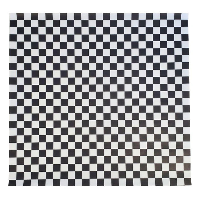 Value+ - Checkered Sheets - Black - 12"x12" - Eagle Global Solution
