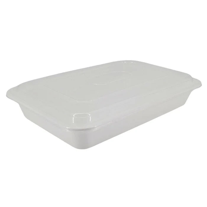 Value+ - 58oz Plastic Container Sets Rectangular - White - Eagle Global Solution