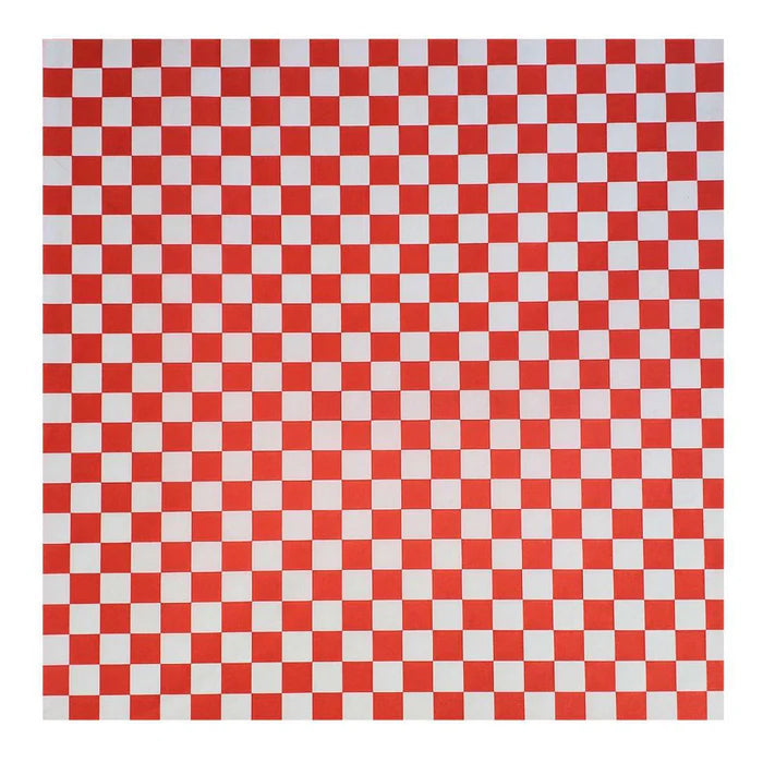 Value+ - Checkered Sheets - Red - 14"x14" - Eagle Global Solution