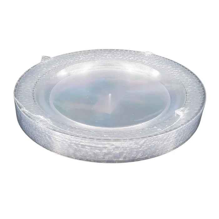 10" Hot Stamping Plate - Round - White/Gold/Clear - MN104