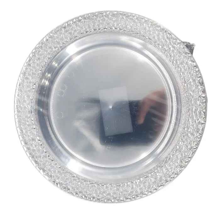 7.5" Hot Stamping Plate - Round - Clear/White/Gold - MN76