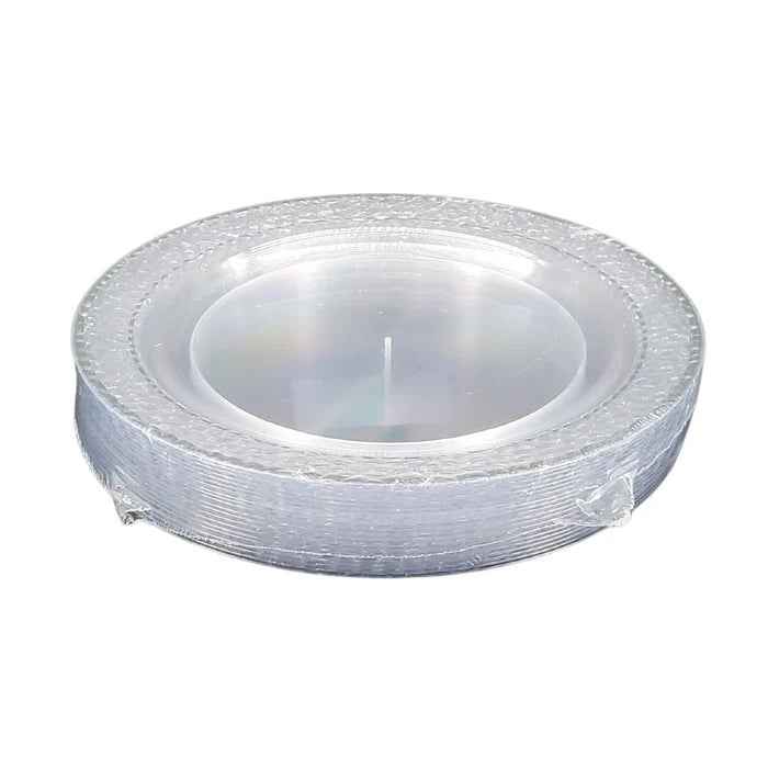 7.5" Hot Stamping Plate - Round - Clear/White/Gold - MN76