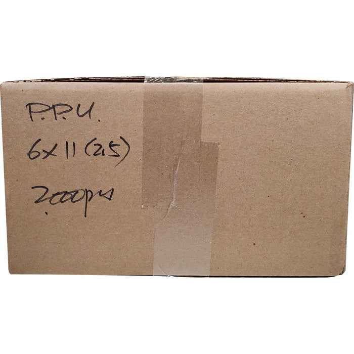 6"x11" - Plastic Bags - P.P.U. - Shiny - 2.5 mil