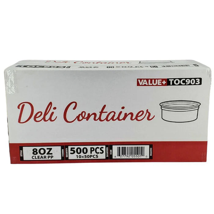 Value+ - 8oz Clear PP Deli Container - Eagle Global Solution